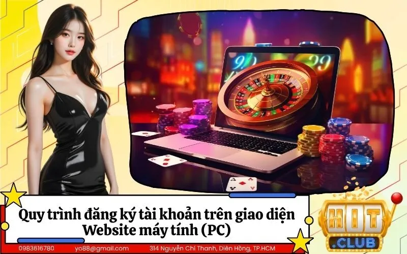 Quy trình đăng ký tài khoản trên giao diện Website máy tính (PC)