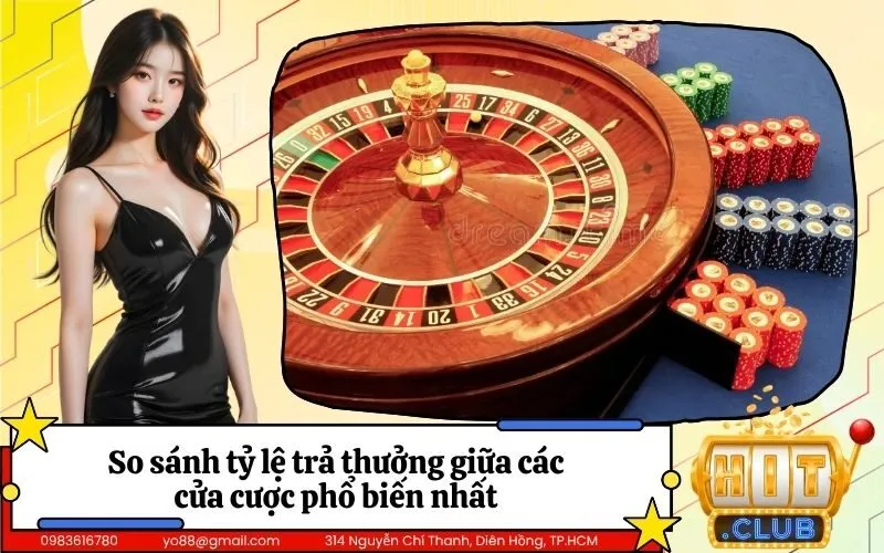 So sánh tỷ lệ trả thưởng giữa các cửa cược phổ biến nhất